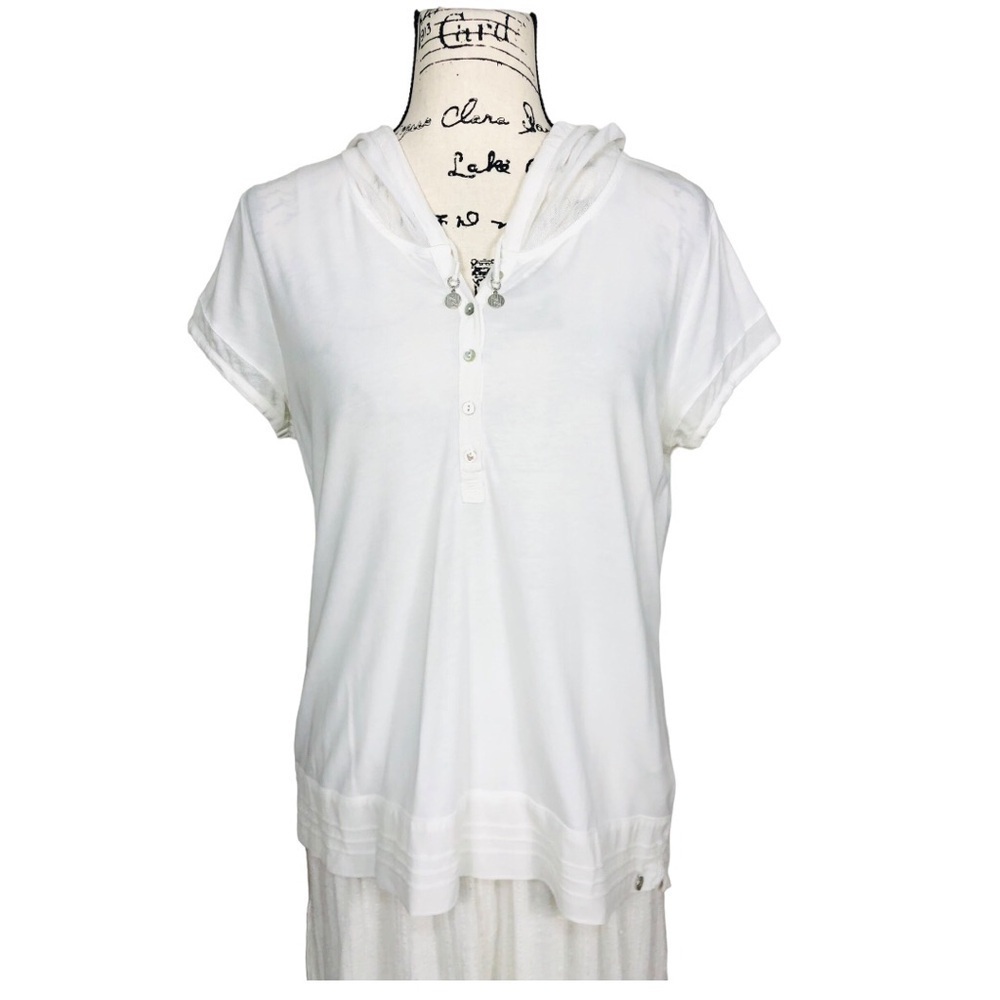 NILE Silk Blend Hooded Top